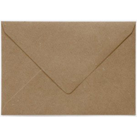 Enveloppe Papicolor EA5 156x220mm kraft recyclé brun paquet 6 pièces