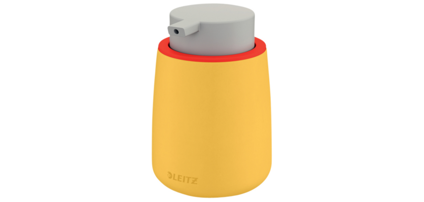 Distributeur savon mains Leitz Cosy 300ml jaune