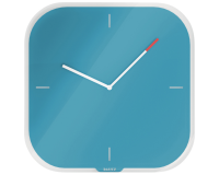 Horloge murale Leitz Cosy en verre bleu