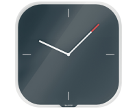 En_reloj leitz cosy de pared silencioso cristal 30x30 cm gris