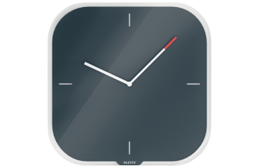 Horloge murale Leitz Cosy en verre gris