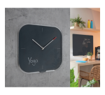 Horloge murale Leitz Cosy en verre gris