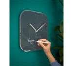 Horloge murale Leitz Cosy en verre gris