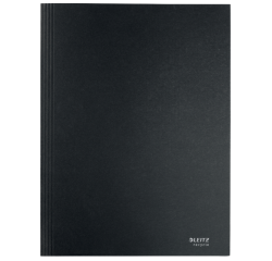 Leitz Recycle chemise à élastiques à 3 rabats, en carton, ft A4, noir