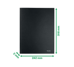 Leitz Recycle elastomap met 3 kleppen, uit karton, ft A4, zwart