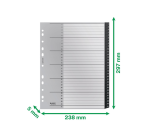 Leitz Recycle A4 11-Hole 1-31 Extra Large PP Dividers