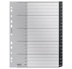 Intercalaires Leitz Recycle A4 11 trous A-Z Extra Large PP