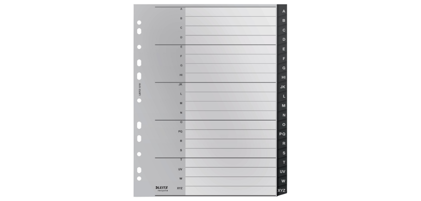 Tabblad Leitz Recycle A4 11-gaats A-Z extra breed PP