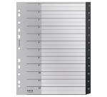 Tabblad Leitz Recycle A4 11-gaats 1-12 extra breed PP