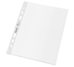 Pochette Leitz Recycle A5 6 perforations PP 100µ transparent 25 pièces