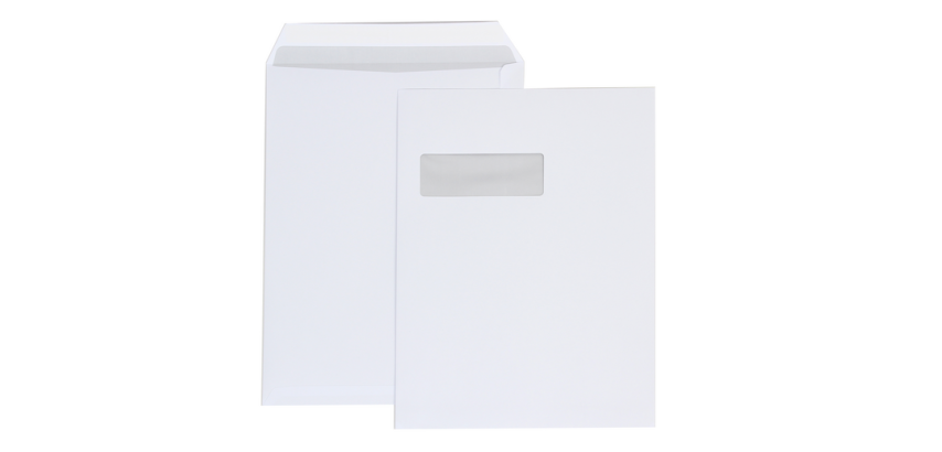 Enveloppe Office 229x324 C4 Autocollante fenêtre gauche 120g