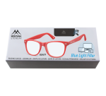 Lunettes de lecture Montana filtre lumière bleue +3.00 rouge