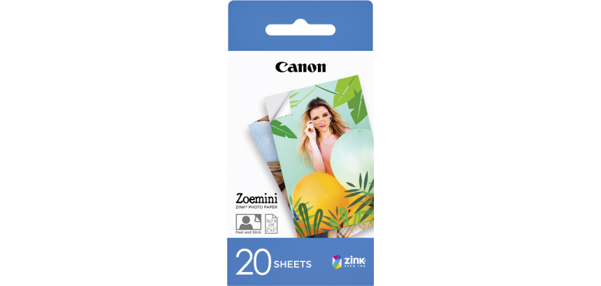Papier photo Canon Zoemini ZP-2030 20 feuilles