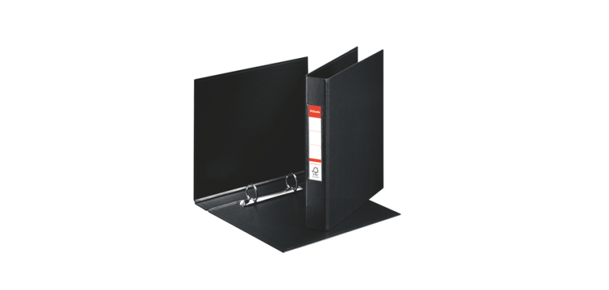 Classeur Esselte VIVIDA A5 2 anneaux méc-O PP 25mm noir