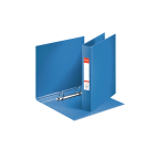 Classeur Esselte VIVIDA A5 2 anneaux méc-O 25mm PP bleu