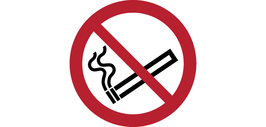 Pictogram bordje Djois Rookverbod Ø200mm rood