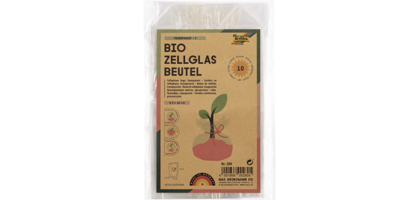 Cellophanbeutel Folia 95x160mm transparent 10 Stück