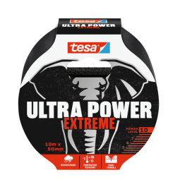 Reparatietape tesa Ultra Power Extreme repair 10mx50mm zwart