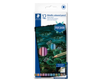 Crayon de couleur Staedtler Metallic jeu de 12 couleurs