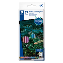 Kleurpotlood Staedtler metallic set à 12 kleuren