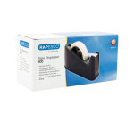 Plakbandhouder Rapesco D500 antibacterieel zwart