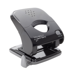 Perforator Rapesco Germ-Savvy Less Effort Eco X5-40ps antibacterieel 2-gaats zwart