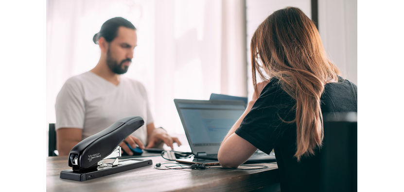 Bürohefter mit großer Kapazität ECO HD-100, schwarz