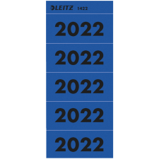 Rugetiket Leitz 2022 80mm blauw 100 stuks