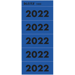 Etiquette dorsale Leitz Année 2022 bleu 100 pièces