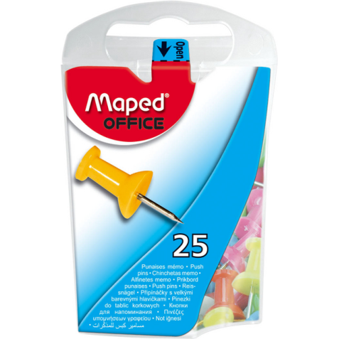 Epingles Push pins Maped couleur 25 pièces