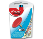 Maped push pins assortment, box of 100 pieces