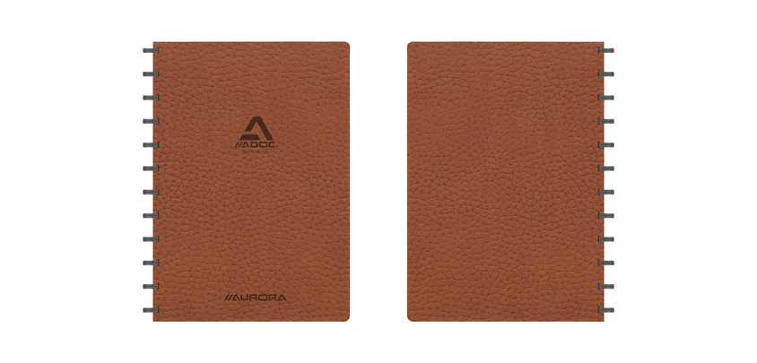 ADOC Business Heft A4 kariert 5x5mm 144 Seiten 90g braun