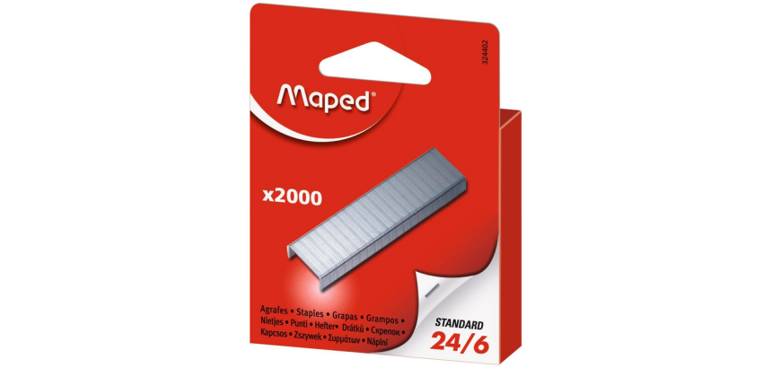 Nietjes Maped 24/6 verzinkt 2000st