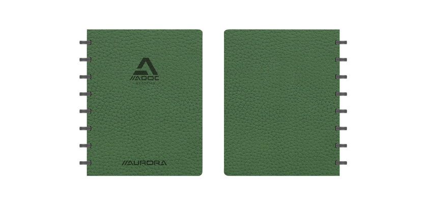 ADOC Business Notizbuch A5 kariert 5x5mm 144 Seiten 90g grün