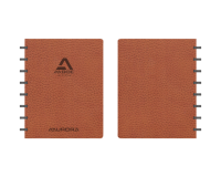 Schrift Adoc Business A5 ruit 5x5mm 144 pagina's 90gr bruin