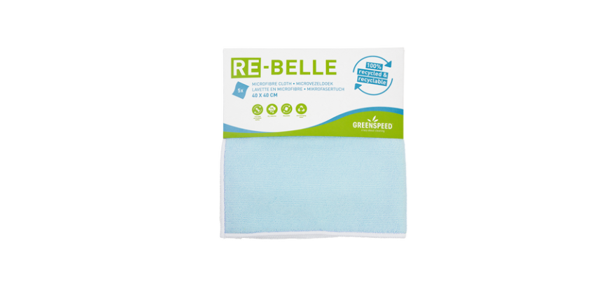 Microvezeldoek Greenspeed Re-belle 40x40cm blauw 5 stuks