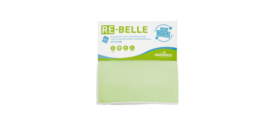 Microvezeldoek Greenspeed Re-belle 40x40cm groen 5 stuks