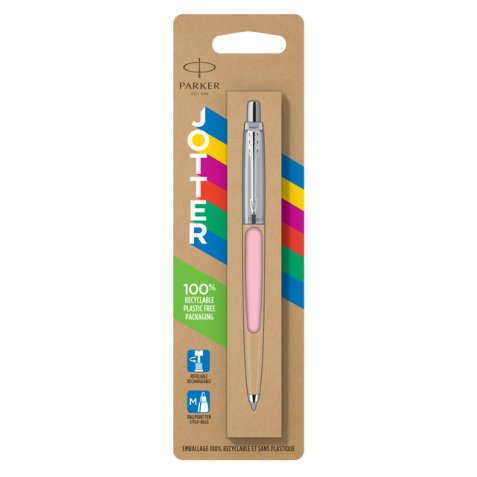 Balpen Parker Jotter Original pastel pink CT medium blister à 1 stuk