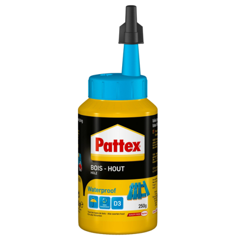 Houtlijm Pattex D3 Waterproof 250ml