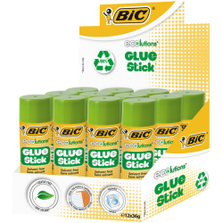 Lijmstift Bic ecolutions 36gr doos à 9+3 gratis