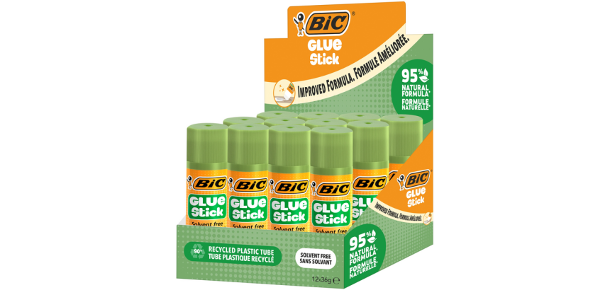 Lijmstift Bic ecolutions 36gr doos à 9+3 gratis