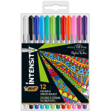 Fineliner BIC Intensity Medium gemischtes Etui 12 Farben