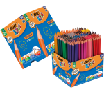 Kleurpotloden BicKids Evolution ecolutions ass schoolbox à 288 stuks