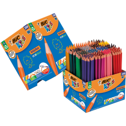 Crayons de couleur BIC Kids Evolution ECOlutions assorti boîte scolaire 288 pièces