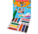 Crayons de couleur BIC Kids Evolution ECOlutions assorti boîte scolaire 144 pièce