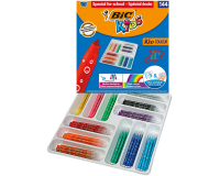 Feutre BIC Kid Couleur Medium assorti boîte scolaire 144 pièces