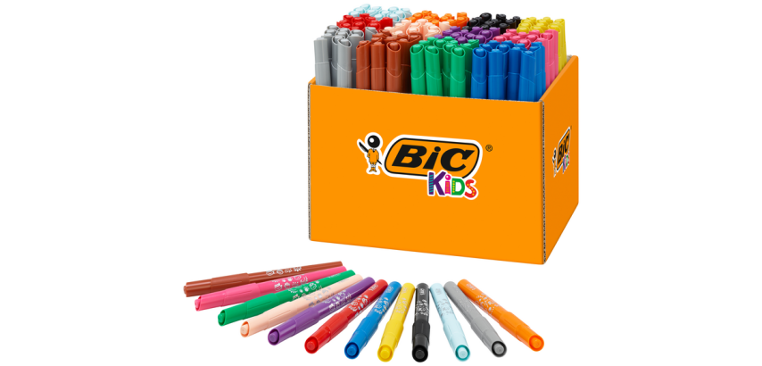 BIC Kids ECOlutions Visa XL Filzstifte farbig sortiert Schulpaket 144 Stück