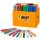 Kleurstiften BicKids visacolor ecolutions XL assorti schoolbox à 144 stuks