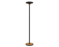 Lampadaire Unilux Baly LED bambou noir