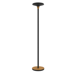 Lampadaire Unilux Baly LED bambou noir